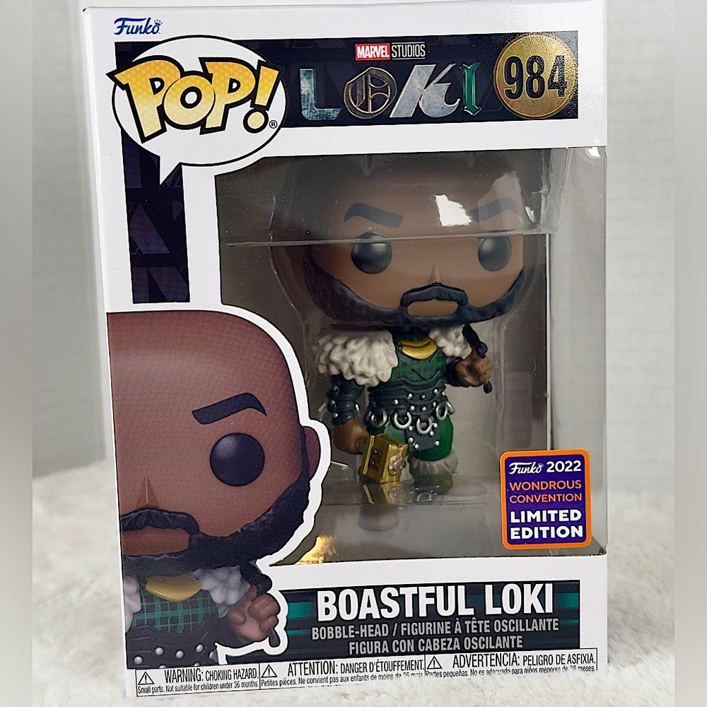 FUNKO POP! Boastful Loki Marvel 984 Wondercon Limited Edition